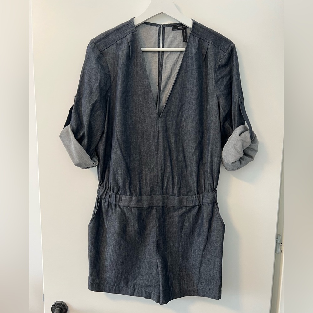 BCBG Maxazria denim romper.
Size small